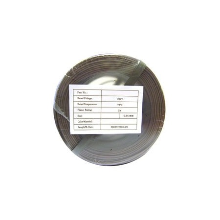 Cable Wholesale Security/Alarm Wire, Brown, 22/4 (22AWG 4 Conductor), Solid, CMR / Inwall rated, Coil Pack, 500 ft 10K4-04322CF